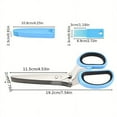 thumbnail image 3 of YOPTOP 1pc Stainless Steel Kitchen Scissors Multi Layer Kitchen Scissors Herb Scissors With 5 Blabe Multifunctional Kitchen Cutter With Brush Kitchen Green Onion Scissor Kitchen Gadgets K,Green-gray, 3 of 7