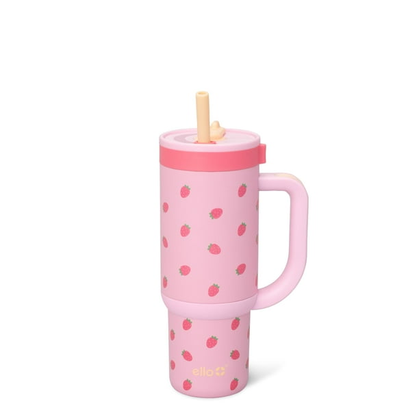 Vaso para niños Ello Oasis de acero inoxidable de 530 ml con pajita