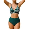 thumbnail image 1 of Women's One Piece Swimsuit Ruffle Lace Up Beach Bathing Suit Tummy Control Swimsuit Bathing Costume, 1 of 4