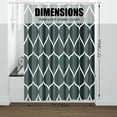 thumbnail image 5 of Black Dark Green Geometric Shower Curtain,Waterproof Design and Polyester,Quick-Drying,Weighted Hem,Black Green Shower Curtains Set for Bathroom W 72 x H 72,Durable and Washable with 12 Hooks, 5 of 6