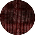 thumbnail image 1 of Ahgly Company Machine Washable Indoor Round Abstract Red Modern Area Rugs, 4' Round, 1 of 4