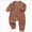 Brown, variant on 12-18 Months Newborn Bodysuit Romper Baby Long Sleeved Bodysuits Newborn Clothes Boys And Girls Underwear Pajamas Rompers And Home Clothes,Light Gray Jumpsuit Bodysuit