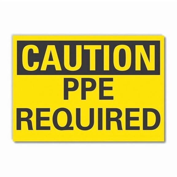 Lyle Caution Sign,Self-Adhesive Vinyl,10 in H LCU3-0217-RD_14x10