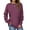 Dark Purple, variant on Fantaslook Sweatshirts for Women Crewneck Casual Long Sleeve Shirts Tunic Tops