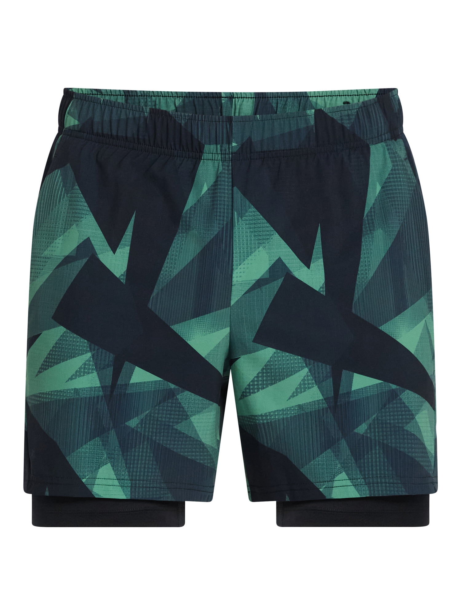 Athletic Works Men's and Big Men's 2 in 1 Gym Shorts with Liner, 6" & 8" Inseams, Sizes S-3XL