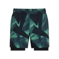thumbnail image 5 of Athletic Works Men's and Big Men's 2 in 1 Gym Shorts with Liner, 6" & 8" Inseams, Sizes S-3XL, 5 of 5