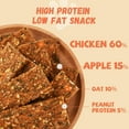 thumbnail image 4 of (5 pack) Pawmate Chicken Jerky Apple Dog Treats, Jerky Treats with Oats Healthy Chewy Training Treats for All Dogs, 12 Count, 4 of 10