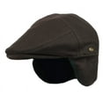 thumbnail image 5 of Man's Wool Flat Ivy Cap Driving Hat with Fleece Earflaps, 5 of 8