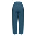 thumbnail image 4 of Women Linen Harem Pants Summer High Waist Elastic Wide Leg Casual Palazzo Pant 2026 Beach Travel Vacation with Pockets, 4 of 5