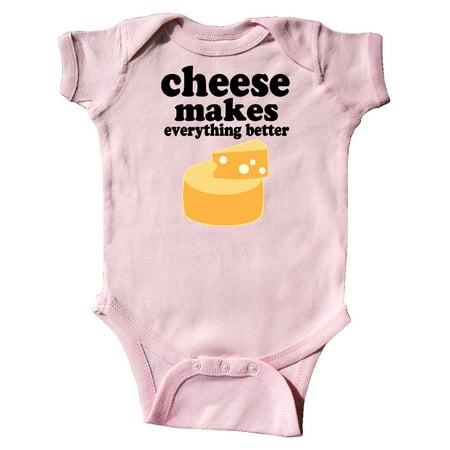 

Inktastic Cheese Makes Everything Better Gift Baby Boy or Baby Girl Bodysuit