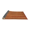 thumbnail image 2 of Ahgly Company Indoor Square Abstract Orange Modern Area Rugs, 6' Square, 2 of 4