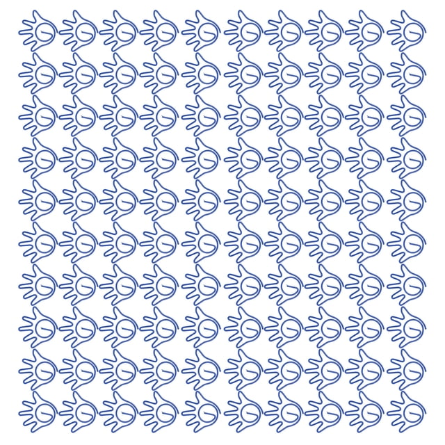 100pcs Metal Paper Clips,Hand Shape Paper Clips Bookmarks Hand Shape Paperclips Bookmark Marking Document Organizing Clip For Office Supplies Gifts