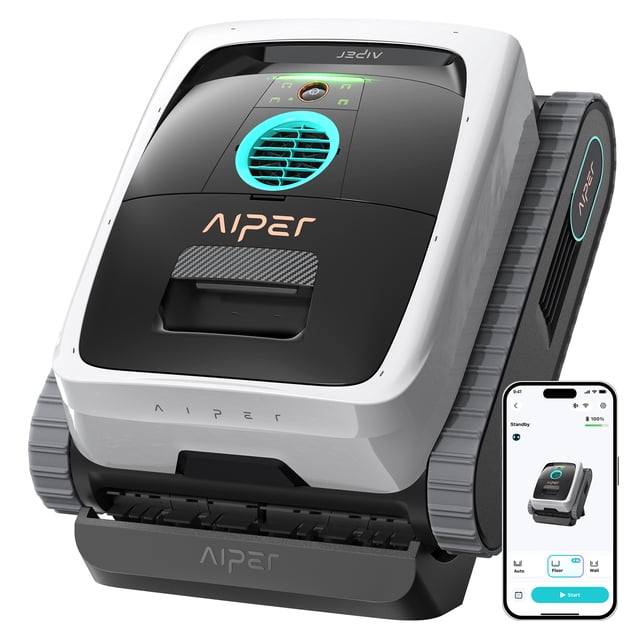 Aiper Scuba N3 Automatic Pool Cleaner, Robotic Pool Cleaner with AI Camera, MicroMesh Ultra-Fine Filter & App Control