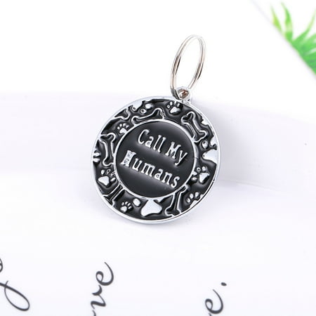 Nrmrqz Pet Paw Print Cute Mini More Diamond Dog ID Name Tags Pet Jewelry Necklace