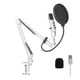 thumbnail image 1 of Microfono Yeyian YSA-UCHQ-02 Condensador cardioide kit profesional USB Filtro anti pop controles de ajuste con soporte y brazo articulado Monitoreo en tiempo real IOS Windows para gaming y streaming, 1 of 8