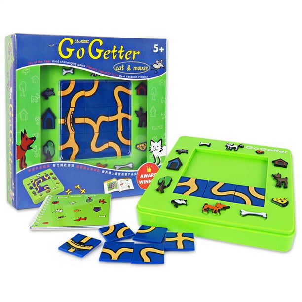 Tablero De Juego De Juguete Creativo Para Gatos Y Ratones, Rompecabezas De Dibujos Animados, Juego De Laberinto, Juguetes Educativos Para Niños Minnieouse FN006299-00