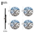 thumbnail image 2 of Personalized Analog Clock Non-Ticking Silent Wall Clocks Battery Operated Clocks with Picture Decorative for Living Room-Cool Starfish Shell Beach(14inch), 2 of 4