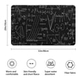 thumbnail image 3 of Math Equations Symbols Black Pattern Bathroom Rugs Mat,Non Slip Microfiber Bathroom Rug,Rubber Backing,Soft Bathroom Mats for Bathroom Floor,Tub and Shower,20x32in(50x80cm), 3 of 5