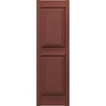 thumbnail image 5 of Ekena Millwork 12"W x 33"H Mid-America Vinyl, TailorMade Two Equal Panels, Raised Panel Shutters, w/Installation Shutter-Lok's (Per Pair), 027 - Burgundy Red, 5 of 6