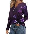 thumbnail image 4 of Craaazy Teacher Shirts V-Neck Long Sleeve Buttons T-shirt Comfy Fashion Printed Blouses Gifts, 4 of 6