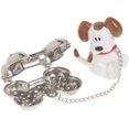 thumbnail image 3 of shiyou-HIC Harold Import Woof Tea Infuser, Dog and Bone, Silver, 3 of 4