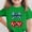 Green, variant on BRGZLK Girl's Independence Day T-Shirt Summer USA 250 Years Casual Round Neck Tops Cute Cherry Print 4th of July Short Sleeve Trendy T-Shirt Holiday Tee White 7-8 Years