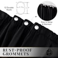 thumbnail image 5 of Seasonwood Ruffle Shower Curtain,Black Tiered Fabric Bathroom Curtain for Farmhouse Decor,72 x 72 Inch, 5 of 9