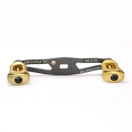 Taituoti Left Right Diy Carbon Fiber Fishing Reel Double Handle Plastic Knob Replacement Golden