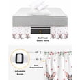 thumbnail image 3 of Bunny Easter Bed Skirt Queen Size 16 Inch Drop, Wrap Around Bed Skirts, Pink Spring Floral Eucalyptus Leaves Rabbits Elastic Bedskirt Pleated Bed Frame Cover Luxurious Dust Ruffle for Queen Bed, 3 of 6