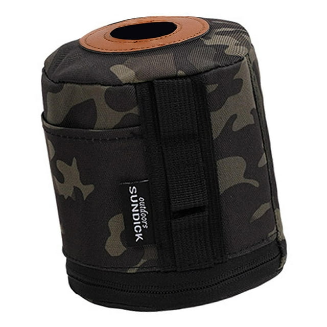 koolsoo Housse de Protection pour Réservoir de Gaz Portable en Matériau Kraft Tissu Cylindre Oxford Noir G