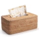 thumbnail image 1 of Funda para caja de pañuelos DECRAFTS de ratán, tejido natural, rectangular, 1 of 7