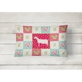 thumbnail image 2 of Carolines Treasures CK5316PW1216 Saanen Goat Love Canvas Fabric Decorative Pillow, Red, 12H x16W, multicolor, 2 of 3