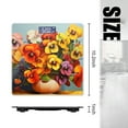 thumbnail image 2 of High Precision Body Weight Scale Smart Bathroom Scales with Large LCD Display(400lbs),Decorative for Bedroom-Bouquet Of Vibrant Pansies In Elegant Vase, 2 of 4