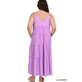 thumbnail image 4 of Zenana Women & Plus Relaxed Fit V-Neck Cami Full Length Tiered Boho Maxi Long Dress w/ Side Pockets, 4 of 4