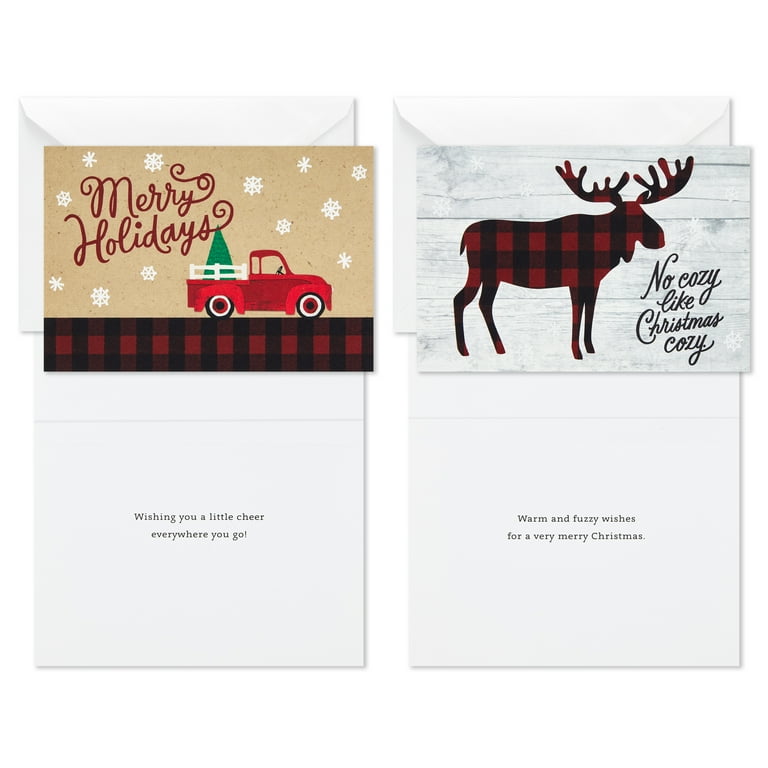 Hallmark Boxed Christmas Cards Assortment, Rustic Holidays (6 Designs, 24 Cards with Envelopes) - Walmart.com hallmark-boxed-christmas-cards-assortment-rustic-holidays-6-designs-24-cards-with-envelopes-walmart-com