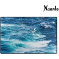 thumbnail image 3 of FREEAM Sea Ocean Wave Non Slip Area Rug for Living Dinning Room Bedroom Kitchen, 4' x 5'(48 x 63 Inch), Sea Ocean Wave Nursery Rug Floor Carpet Yoga Mat, 3 of 6