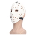 thumbnail image 3 of Máscara de disfraz, máscara de hockey blanca, horrible accesorio de disfraz, máscara de Halloween, compacta y liviana, 3 of 12