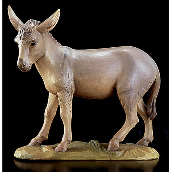 CB Catholic VC972 32 in. Val Gardena Donkey Statue