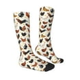 thumbnail image 3 of Bingfone Compression Socks For Women And Men Long Socks For Running Athletic Cycling Nurse-Roosters And Chickens, 3 of 9