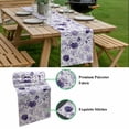 thumbnail image 5 of Purple Flowers Table Runner - 36 Inch Long, Kitchen Dining Table Runner Dresser Scarves, Watercolor Farmhouse Botanical Floral Leaf Farmhouse Decor for Coffee Tables Wedding Party Banquet, 5 of 8