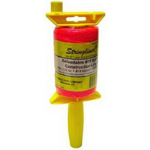 Stringliner Twisted Construction Line 25462 - Fluorescent Pink, 500 Ft - 1 Count Pack