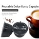 thumbnail image 4 of Filtro de café reutilizable y recargable de acero inoxidable Serenable Negro, 4 of 9