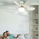 thumbnail image 2 of Inteprter Suministro de aire suave, luz LED para ventilador de techo pequeña, viento natural para una experiencia refrescante y duradera Electrodomésticos 40W, 2 of 6