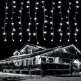 thumbnail image 3 of Decoración navideña de Ramadán 2023 para el hogar, exterior, impermeable, cortina LED, guirnalda de luces de carámbanos, guirnalda de calle para la casa, invierno, 3 of 5