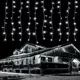 thumbnail image 3 of Decoración navideña de Ramadán 2023 para el hogar, exterior, impermeable, cortina LED, guirnalda de luces de carámbanos, guirnalda de calle para la casa, invierno, 3 of 5