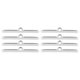 thumbnail image 5 of KSTE 8pcs Chrome 4 3 / 4in válvula Cubierta Spreader Bars Fit for Chevy 283 305 327 350, 5 of 5