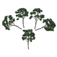 thumbnail image 4 of 2x 5X 1: 100 Modelo de árboles 10 Cm Fit Escala Ferrocarriles Modelo de Construcción Diseño 13 Elección Zulema 10pcs Dark Green Tree Diorama, 4 of 8