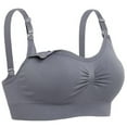 thumbnail image 2 of OUSITAID Womens Sleeping Nursing Bra Wirefree Breastfeeding Maternity Bralette, 2 of 6