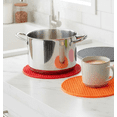 thumbnail image 4 of 6-Pack Silicone Round (7x7") - Heat Resistant Non-Slip Pot Holders with Honeycomb Surface, Food Grade & Dishwasher Safe, 4 of 6