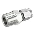 thumbnail image 1 of Unique Bargains Compression Tube Fitting, NPT3/8 Male x Ф1/4 Tube OD with Double Ferrules, 1 of 4